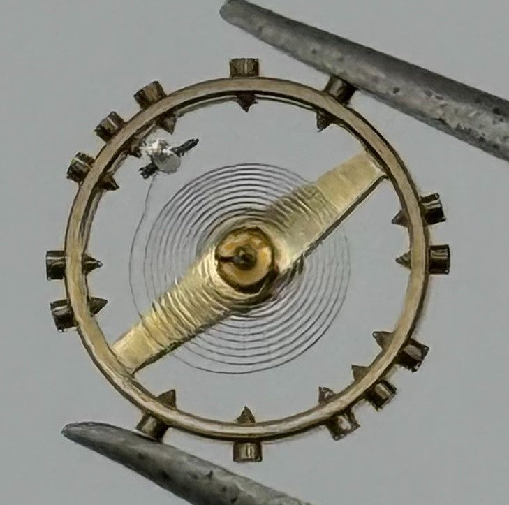 ETA 761 1201 Balance Wheel Complete And Spring Renata 145 Watch Movement Parts