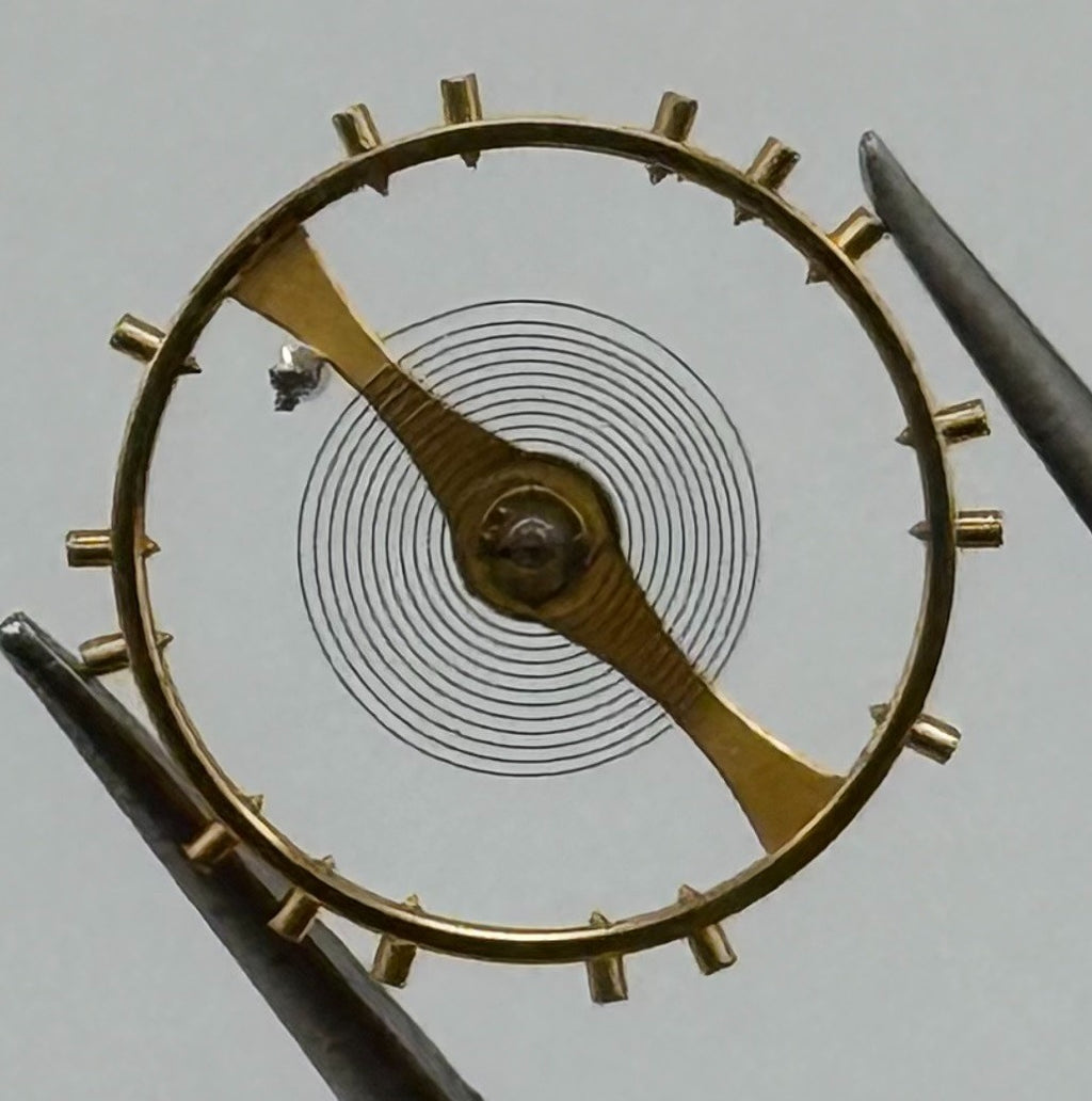 AS 1649 Balance Wheel Complete And Spring 11½’’’ 1663 Watch Movement Parts NOS