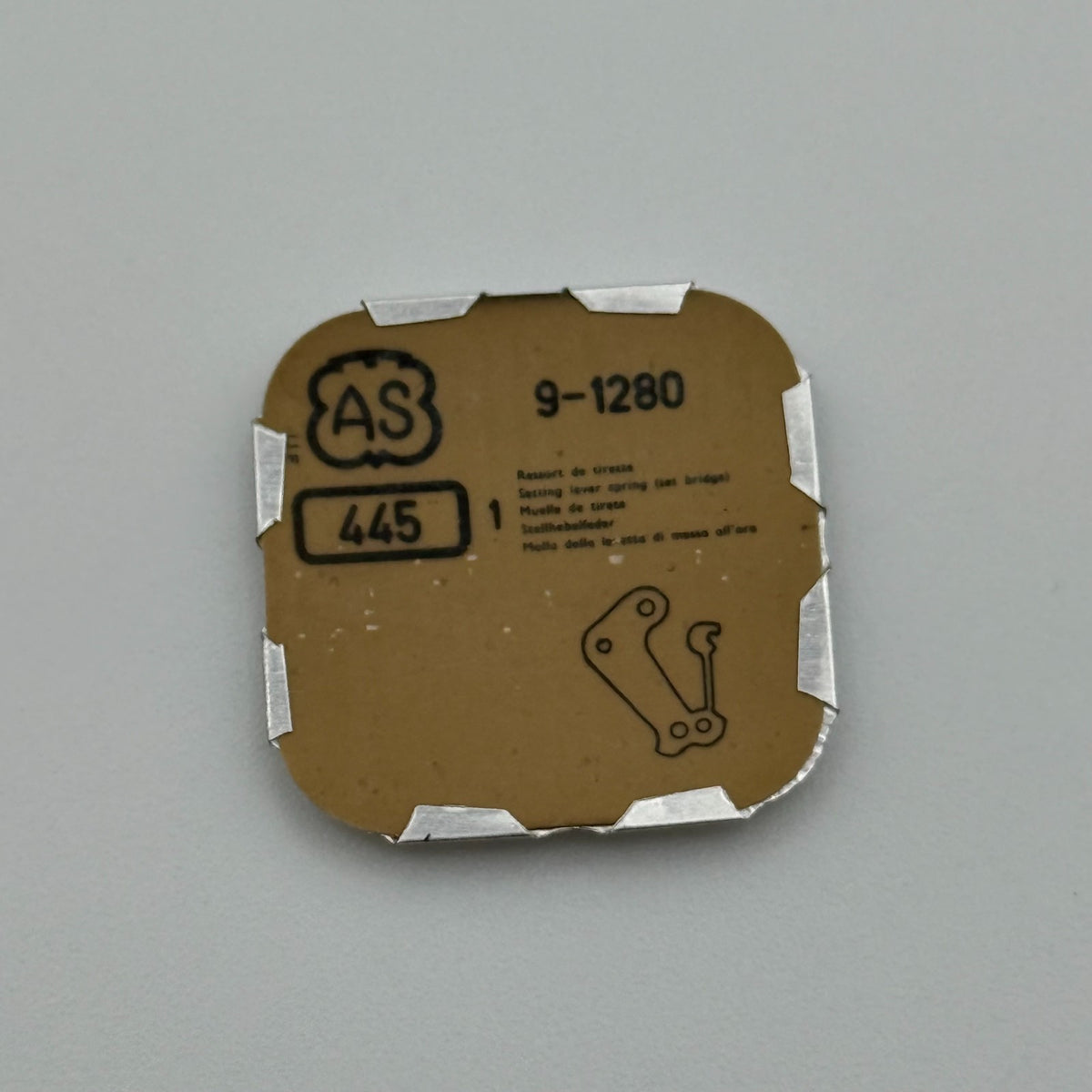 AS 1280 Setting Lever Spring - 9 - 445 - New Old Stock - Watch Parts