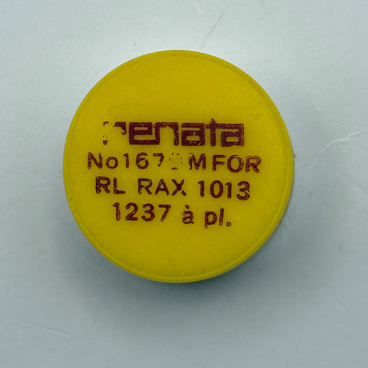 RL Rax 1013 1237 Balance Wheel Complete And Spring 1679 Watch Movement Parts NOS