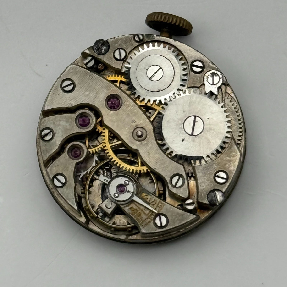 Bulla Watch Movement 17 Rubis Antimagnetic Manual Wind Vintage Parts Repair 22mm