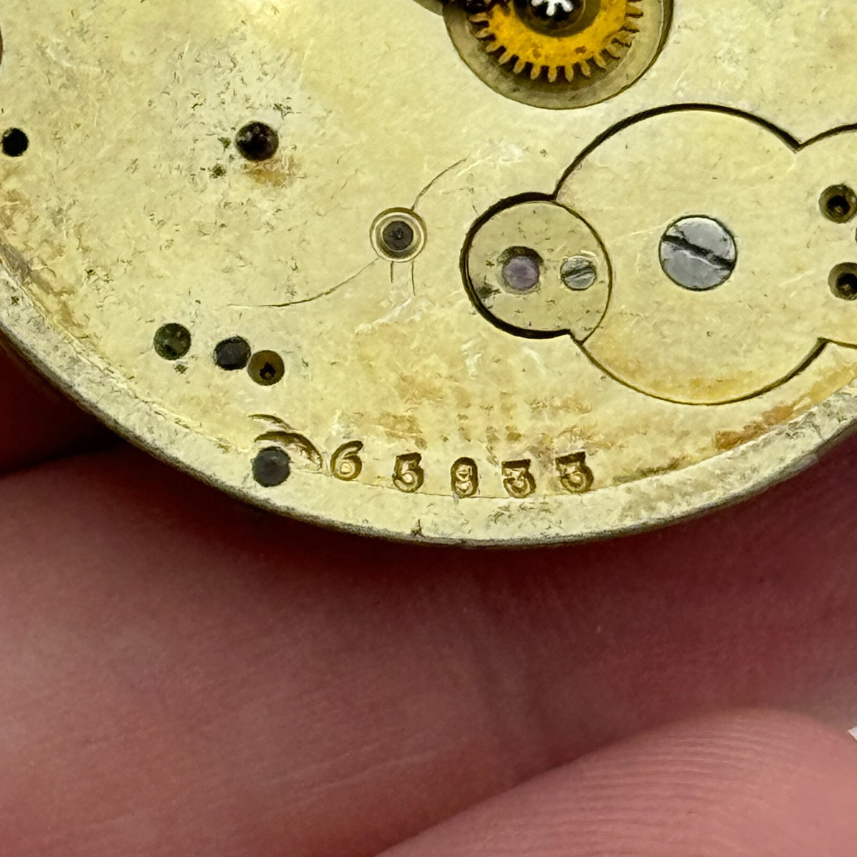 Nordmann Geneve Antique Key Wound Pocket Watch Movement Parts Repair 40.7mm
