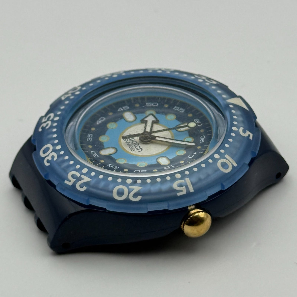 Vintage Swatch Scuba 200 Watch SDN116/7 Abyss 1994 Swiss 40mm Parts Repair