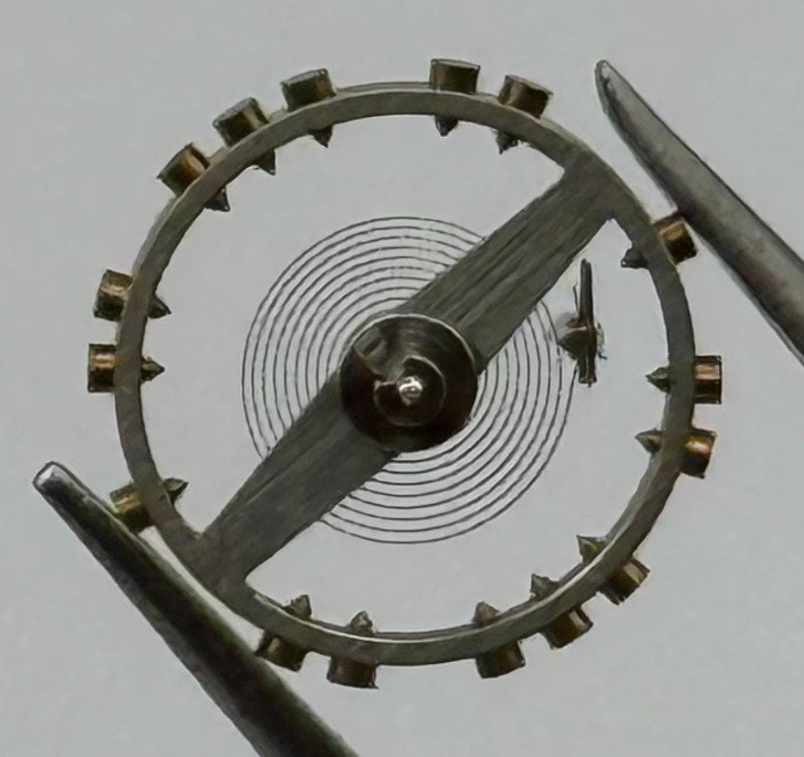 Frenca 130 Balance Wheel Complete And Spring 11½’’’ 216 Watch Movement Parts NOS