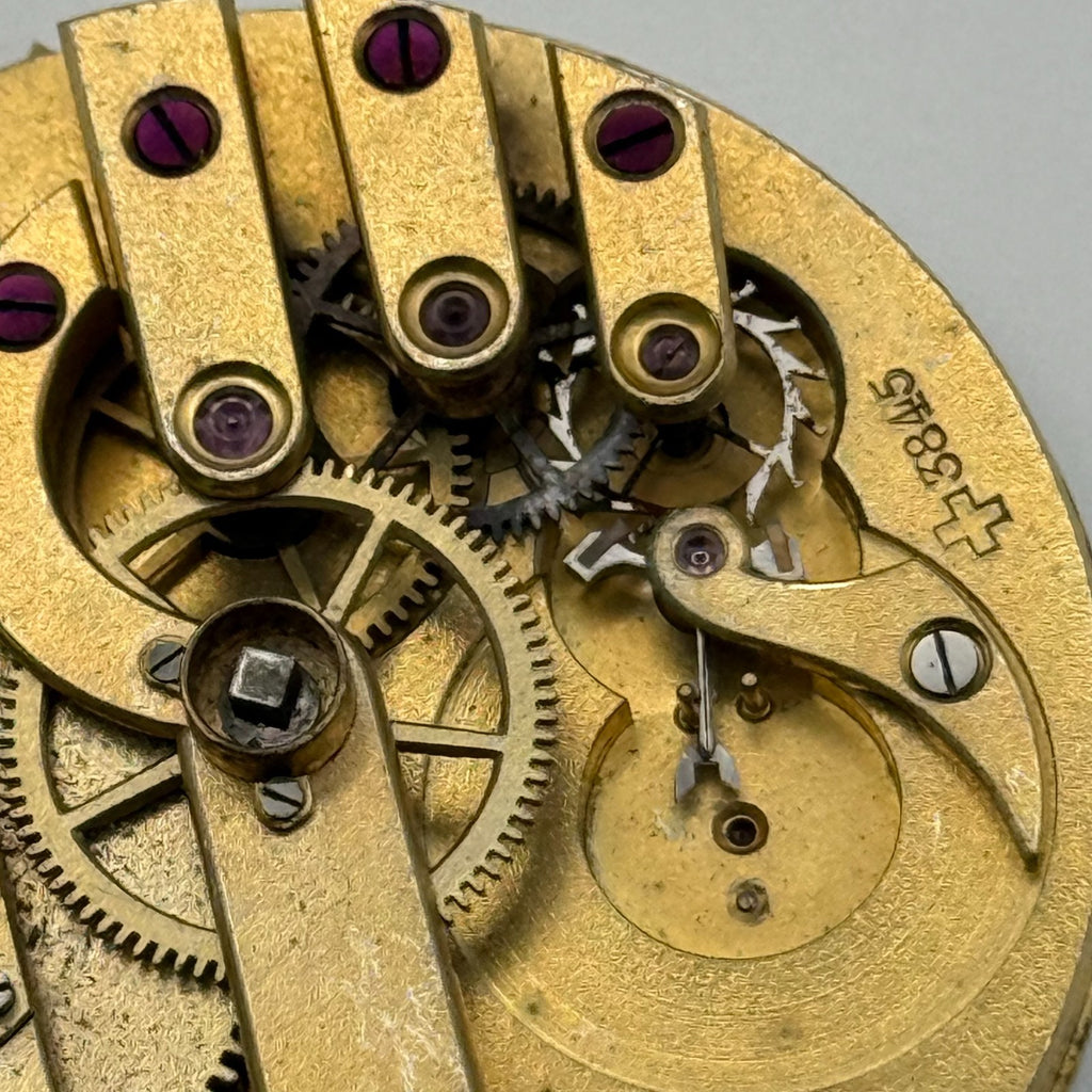 Louis-Ulysse Chopard Pocket Watch Movement - Patent 3845 - From 1891 - For Parts