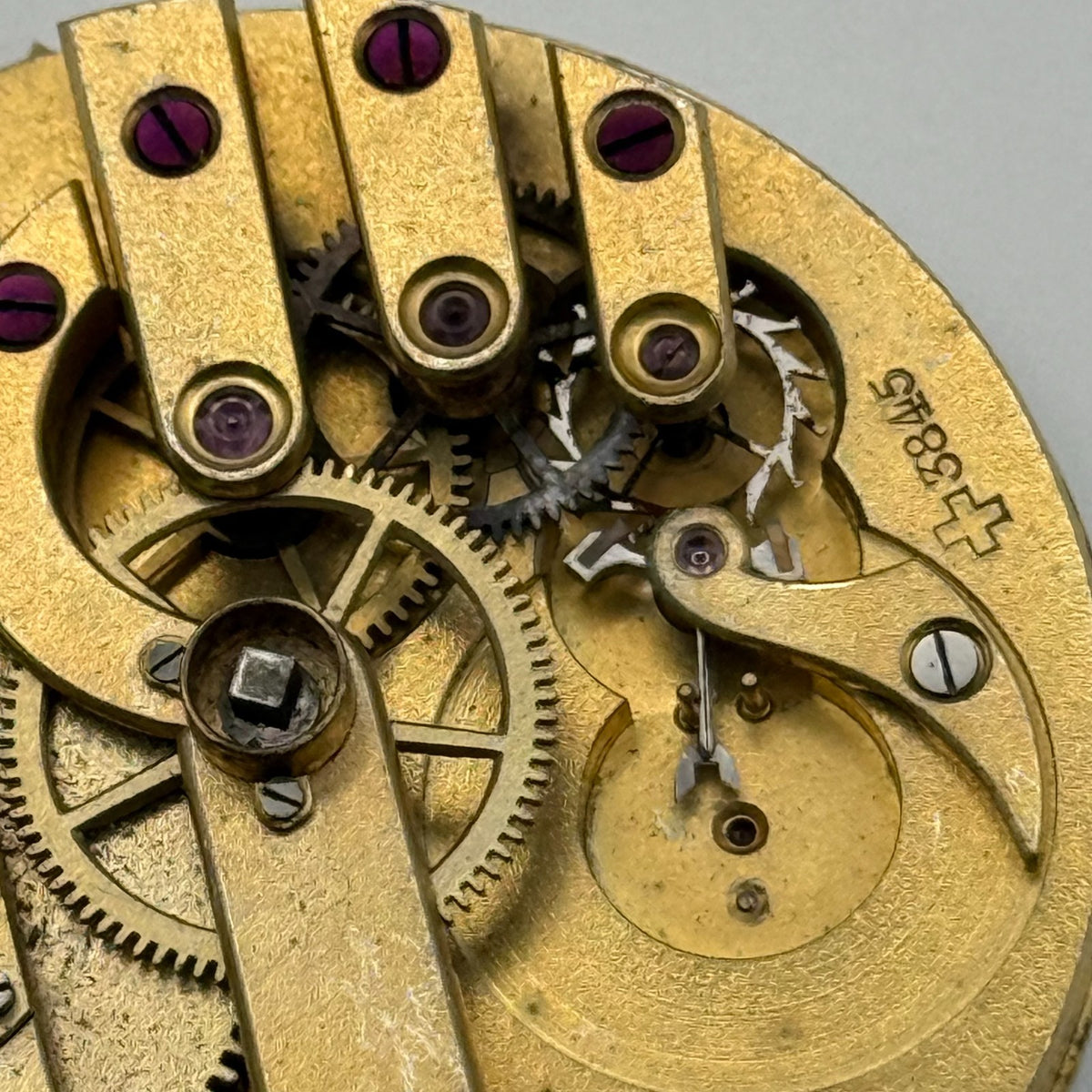 Louis-Ulysse Chopard Pocket Watch Movement - Patent 3845 - From 1891 - For Parts