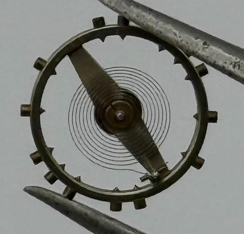 Osco 70 Balance Wheel Complete And Spring 5¼’’ Progress Watch Movement Parts NOS
