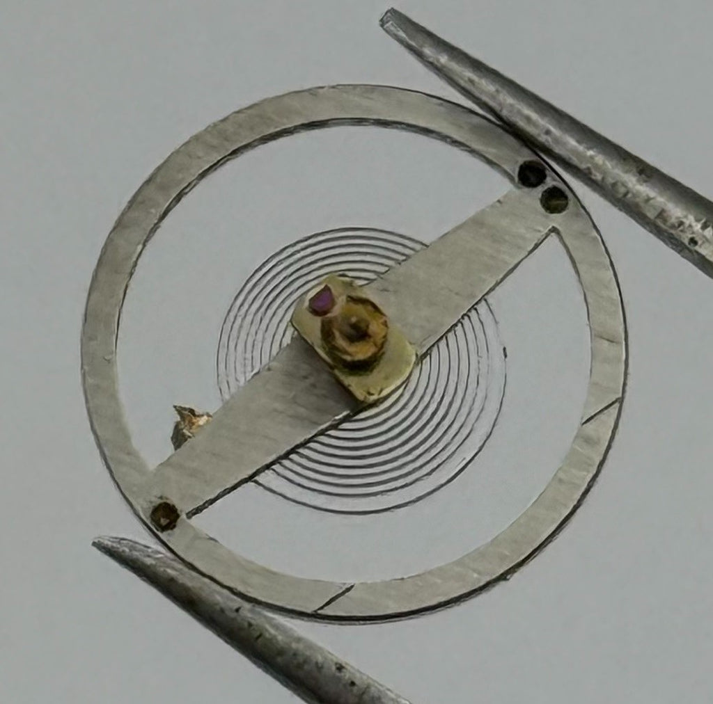 EB 1229 Spec Balance Wheel Complete And Spring Watch Movement Parts NOS