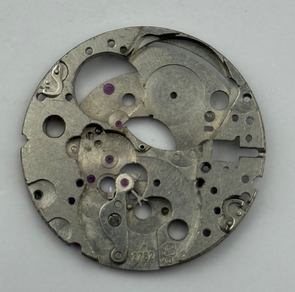 ETA 2782 VJ Watch Movement - Main Plate - For Parts / Repair - 25.9mm