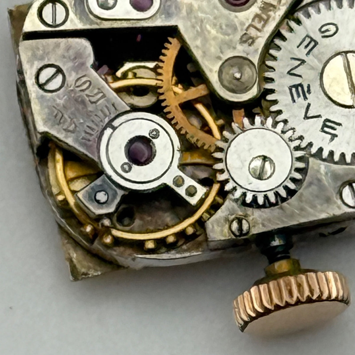 Baume Mercier Geneve B&M Watch Movement Ladies Manual Vintage Swiss Parts 12.4mm
