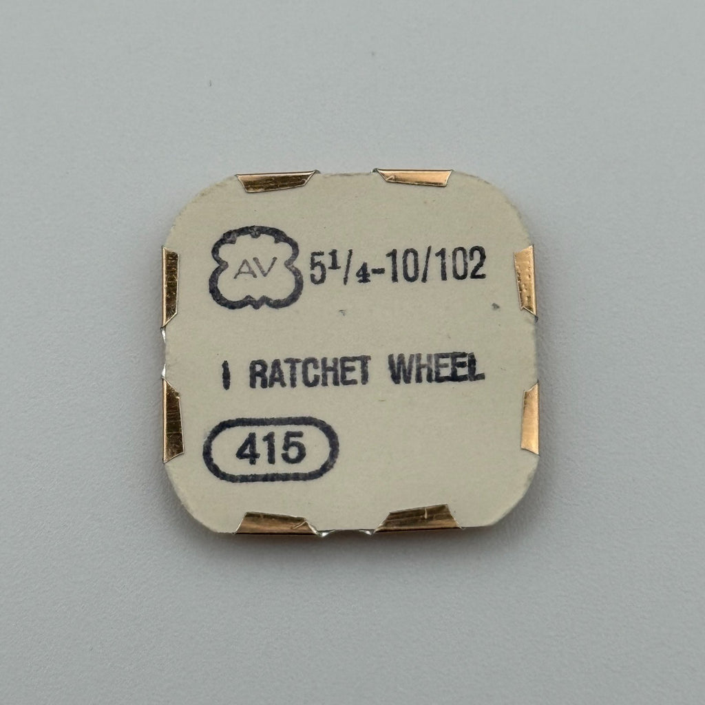 AV 10/102 Ratchet Wheel - 5 1/4 - 415 - New Old Stock - Watch Parts