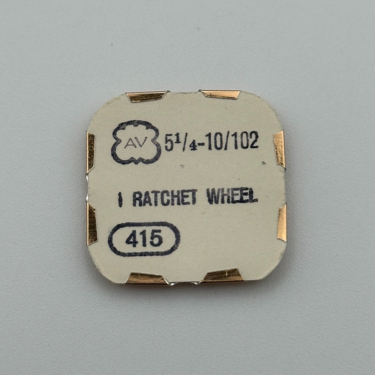 AV 10/102 Ratchet Wheel - 5 1/4 - 415 - New Old Stock - Watch Parts