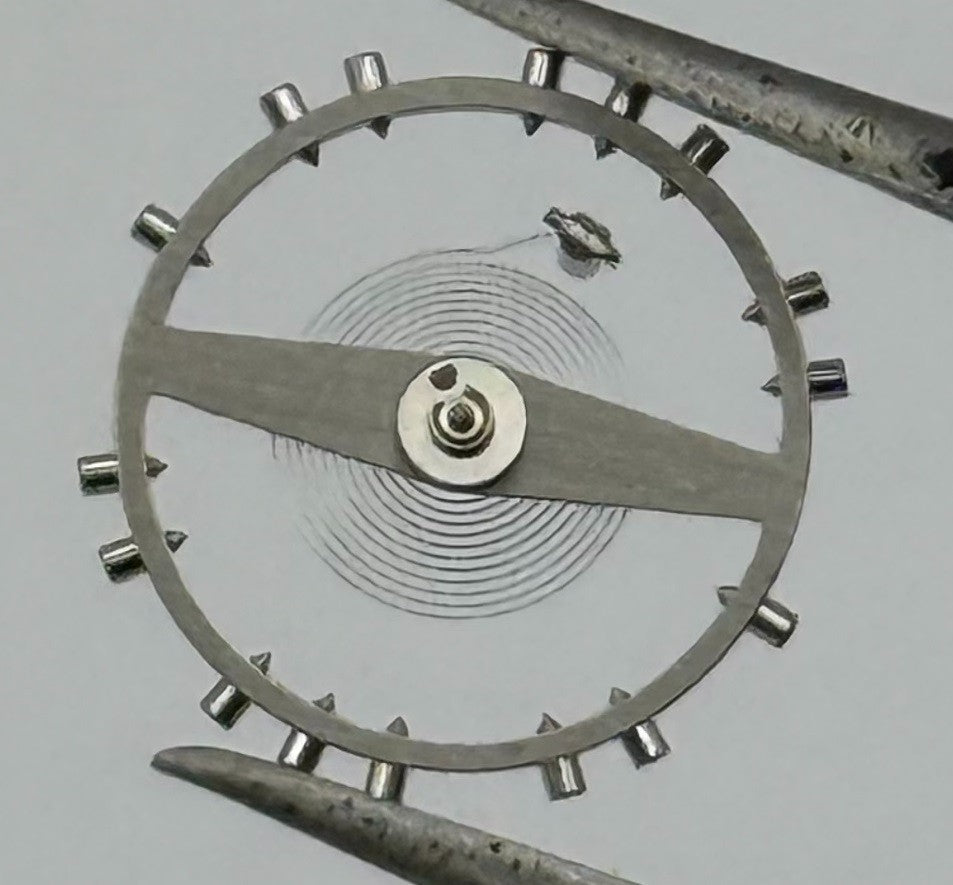 Felsa 4000 Balance Wheel Complete And Spring Renata 965 Watch Movement Parts NOS