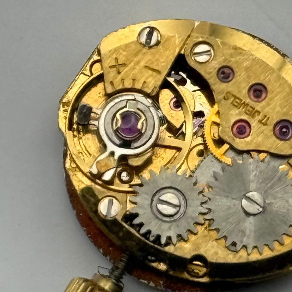 ETA 277.001 Watch Movement Running Marvin Revue Swiss Manual Wind Parts 12.9mm