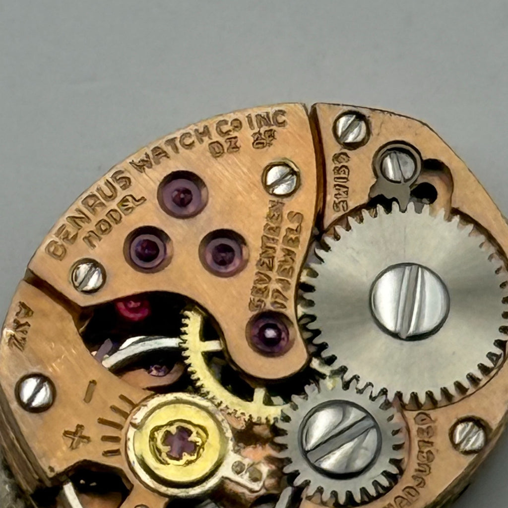 AS 1491 Watch Movement Running A. Schild Benrus DZ 2F Swiss 17 Jewels Parts 13mm