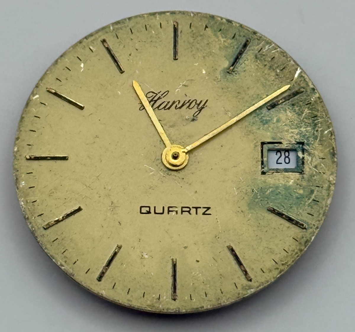 PUW 240N-243N Quartz Watch Movement Spaceline Date Vintage Parts Repair 23.8mm
