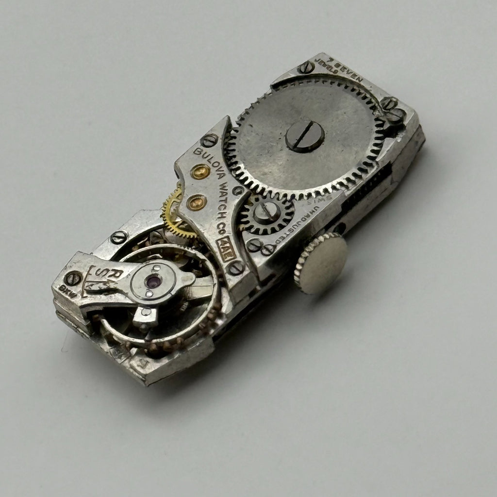 Bulova 4AE Watch Movement 7 Jewels Swiss Manual Wind Parts Repair 10.9mm