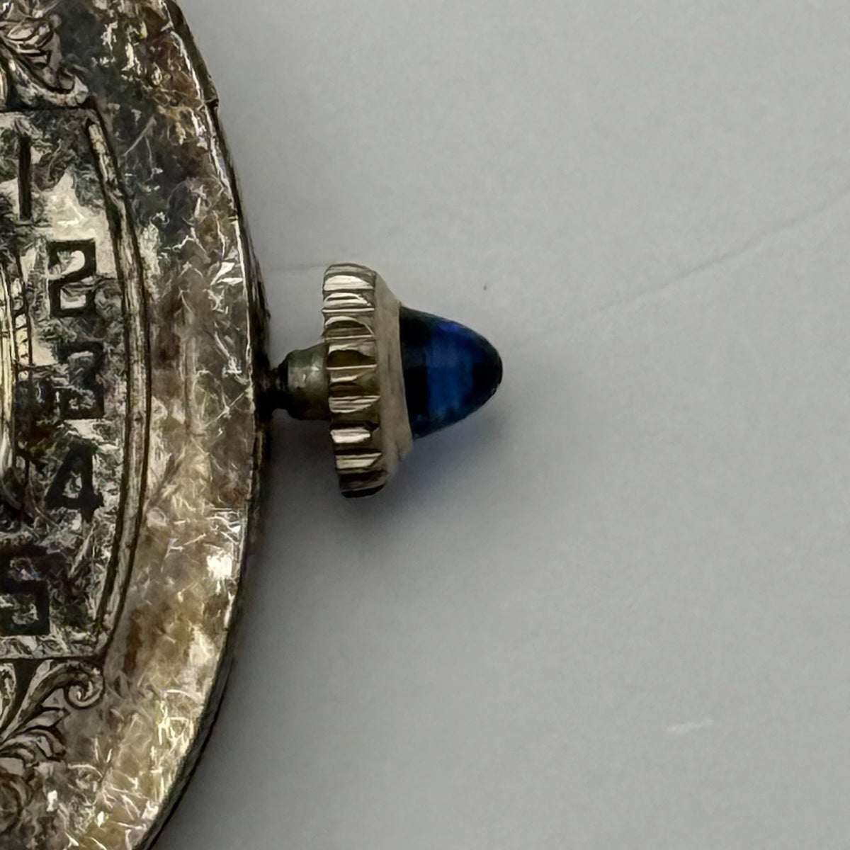 Didisheim Winton Cal.165 Watch Movement 15 Jewels Cabochon Crown Parts 24.9mm