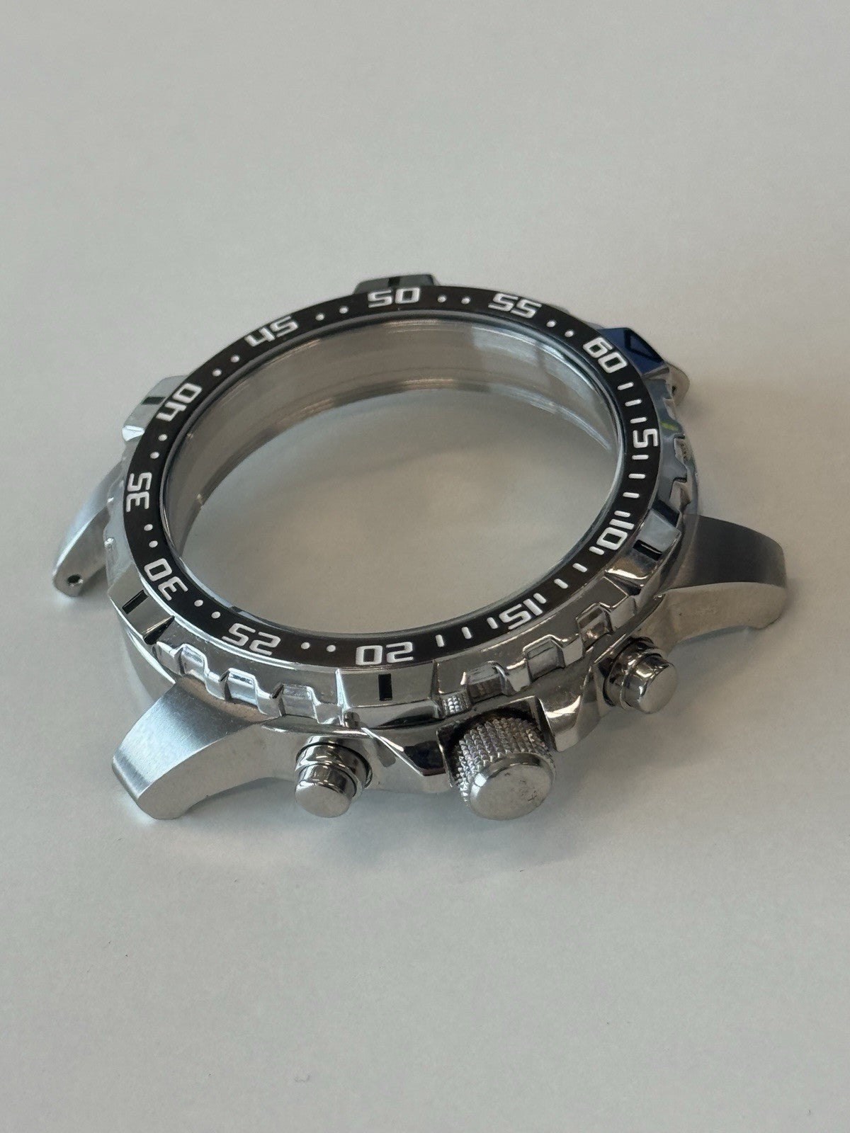 Seiko V172-0AT0 Watch Case - Solar Chronograph - New Old Stock - Rotating Bezel