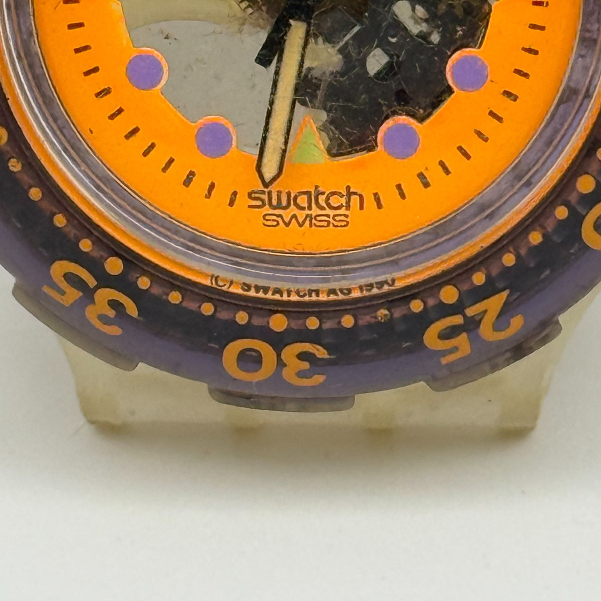 Vintage Swatch Scuba 200 Watch SDK103 Hypocampus 1990 ETA Quartz 40mm Parts 