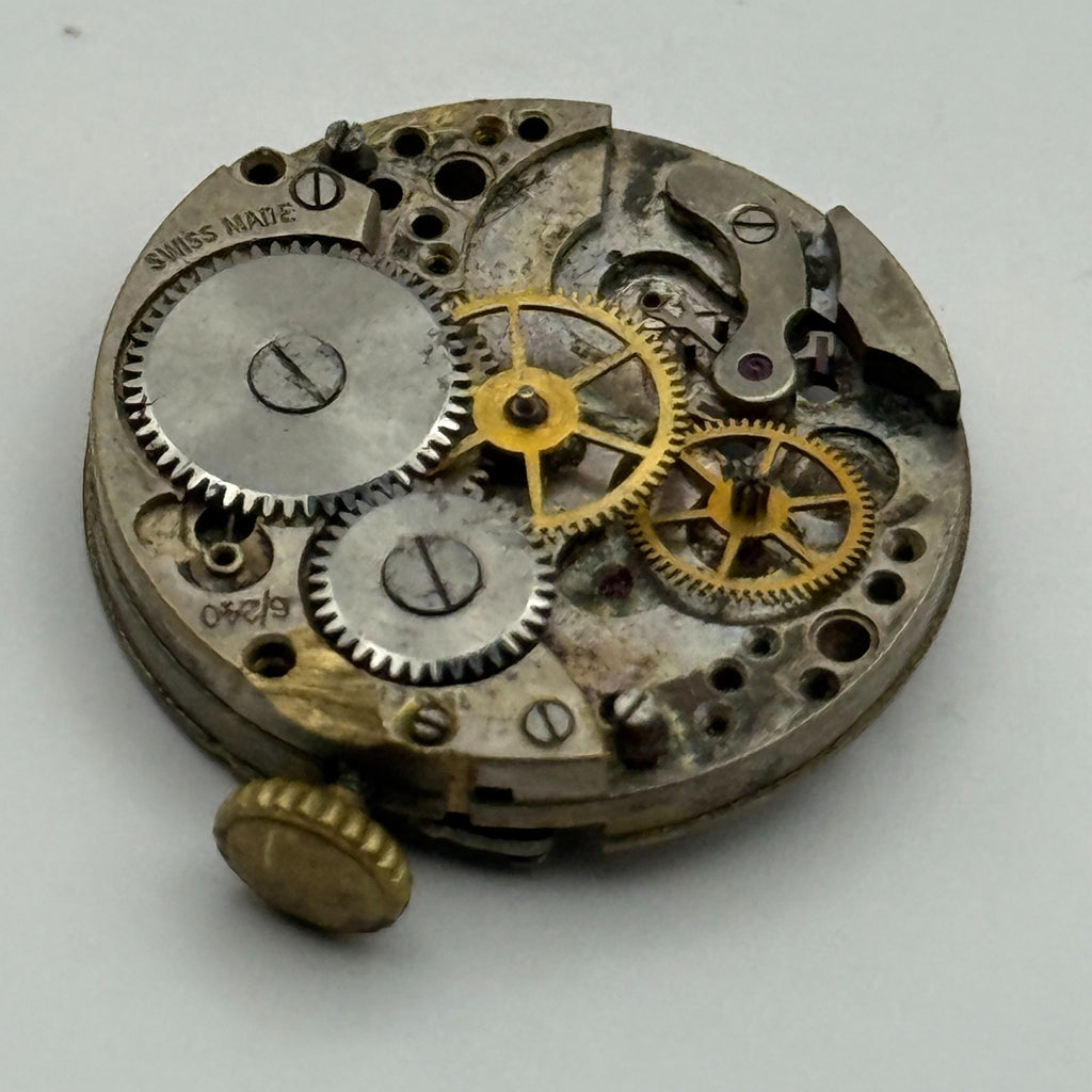 Peseux 6/240 Watch Movement - Spares - For Parts / Repair - 21.9mm