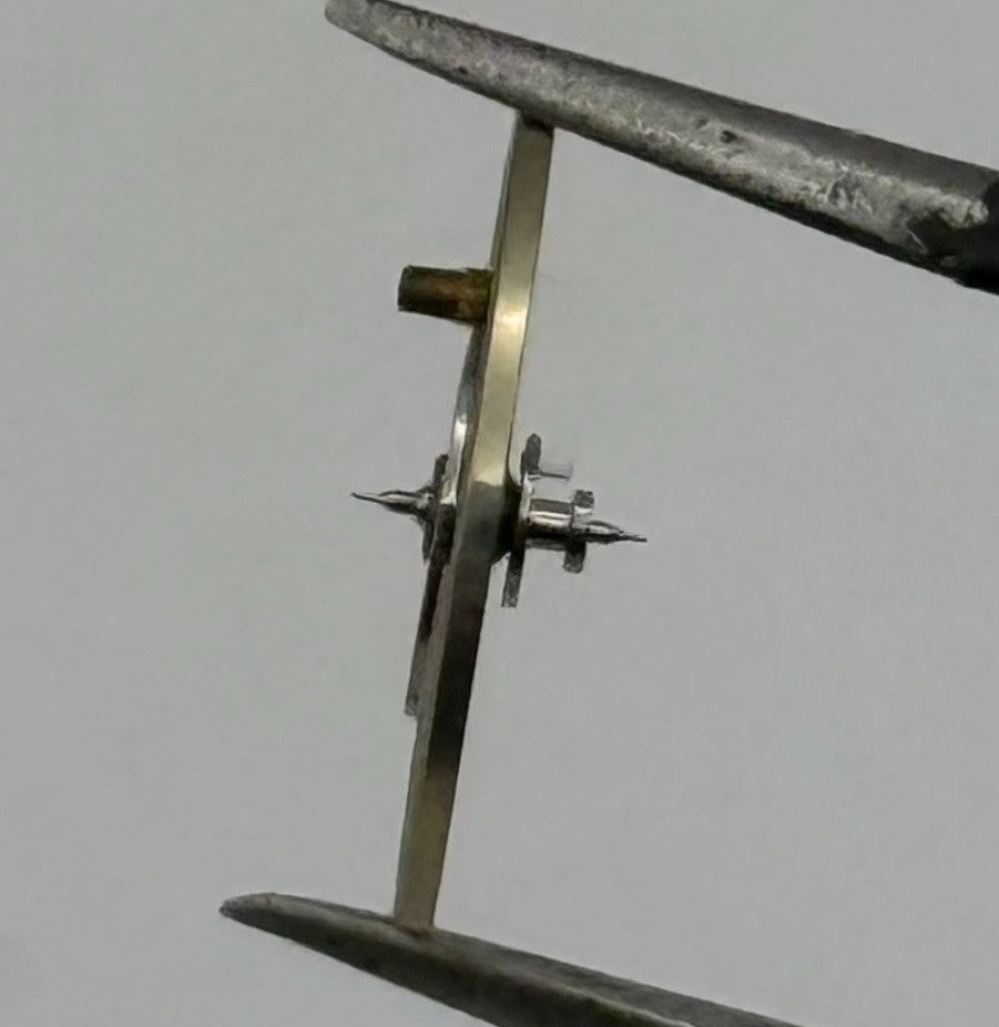 Junghans 93 Balance Wheel Complete And Spring Progress Watch Movement Parts NOS