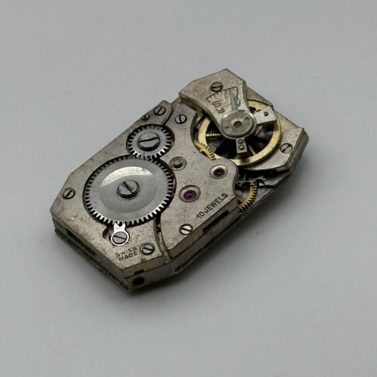 AS 519 Watch Movement A. Schild 10 Jewels Swiss Manual Wind Parts Repair 15.4mm