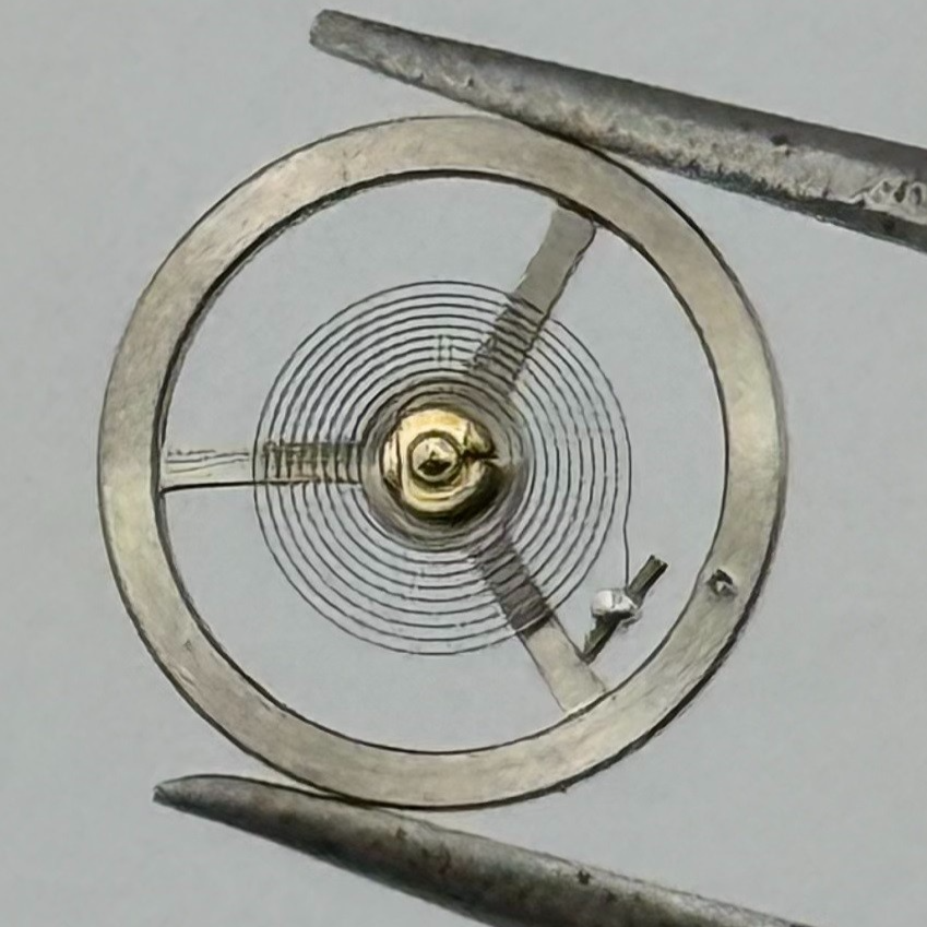 EB 1297 Balance Wheel Complete And Spring 5¼’’’ 201 Watch Movement Parts NOS