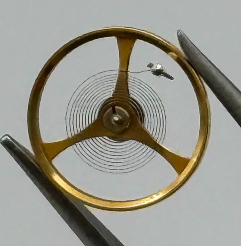 MST 349 Balance Wheel Complete And Spring 5¼’’’ 256 M Watch Movement Parts NOS