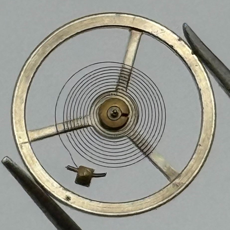Oris 521 Balance Wheel Complete And Spring Watch Movement Parts NOS