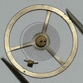 Oris 521 Balance Wheel Complete And Spring Watch Movement Parts NOS