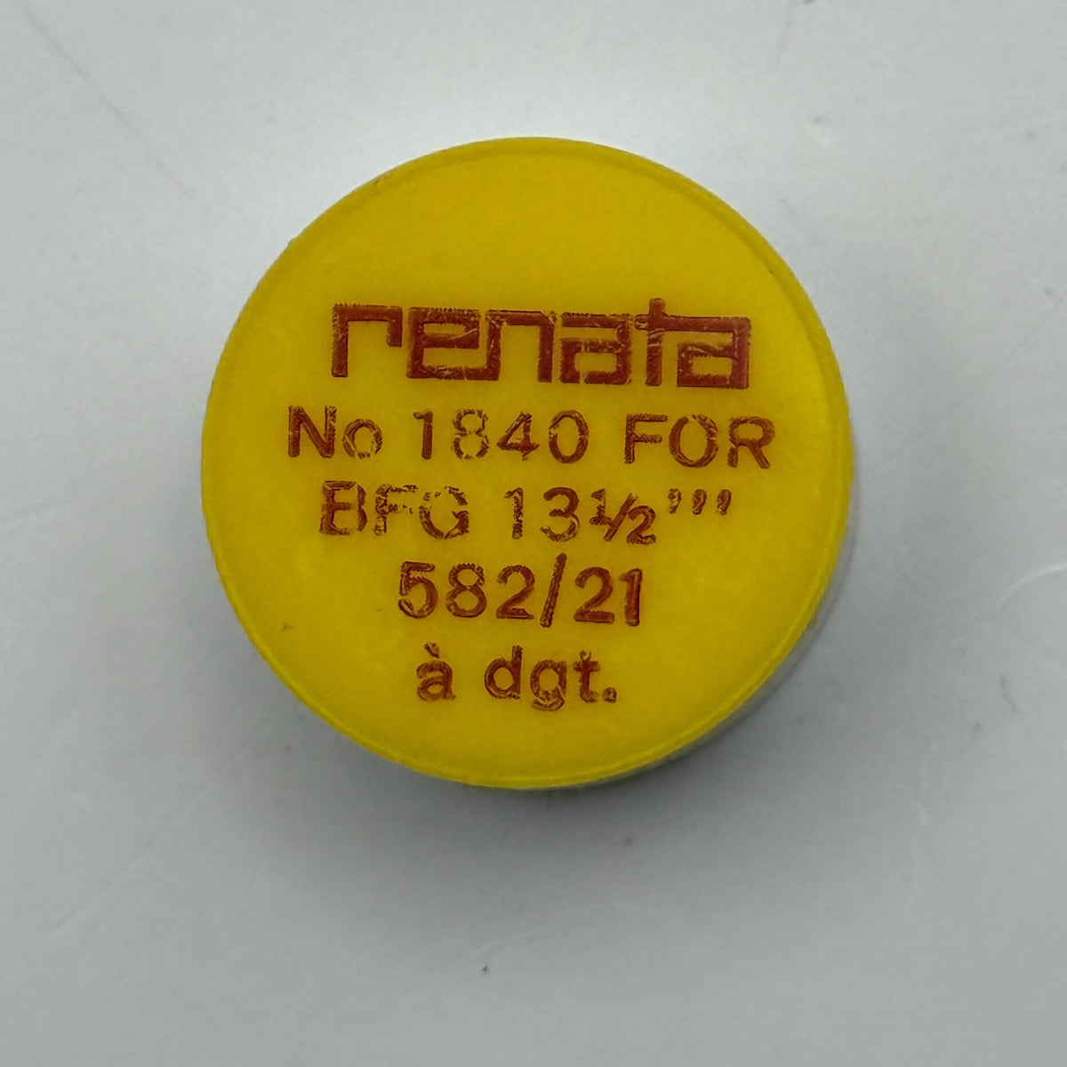 BFG 582/21 Balance Wheel Complete And Spring 13½’’’ 1840 Watch Movement Parts