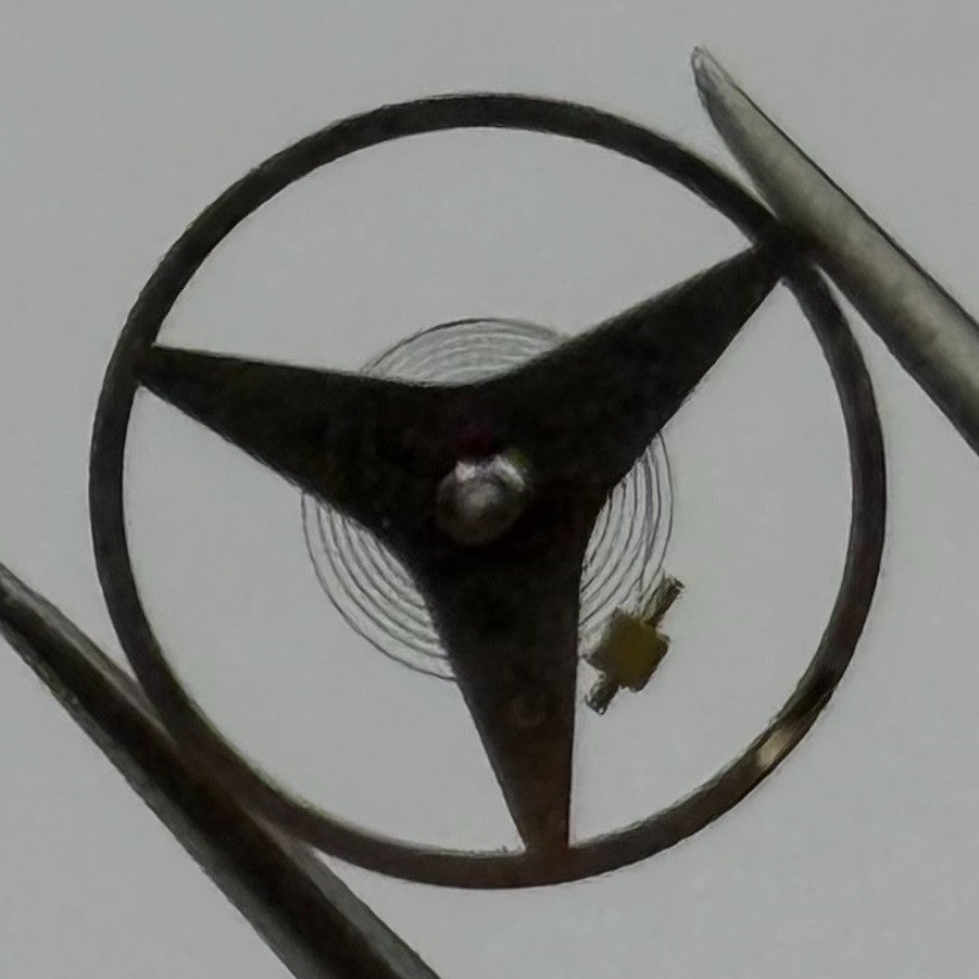 Brac 2100 Balance Wheel Complete And Spring 9¼’’’ 1652 Watch Movement Parts NOS