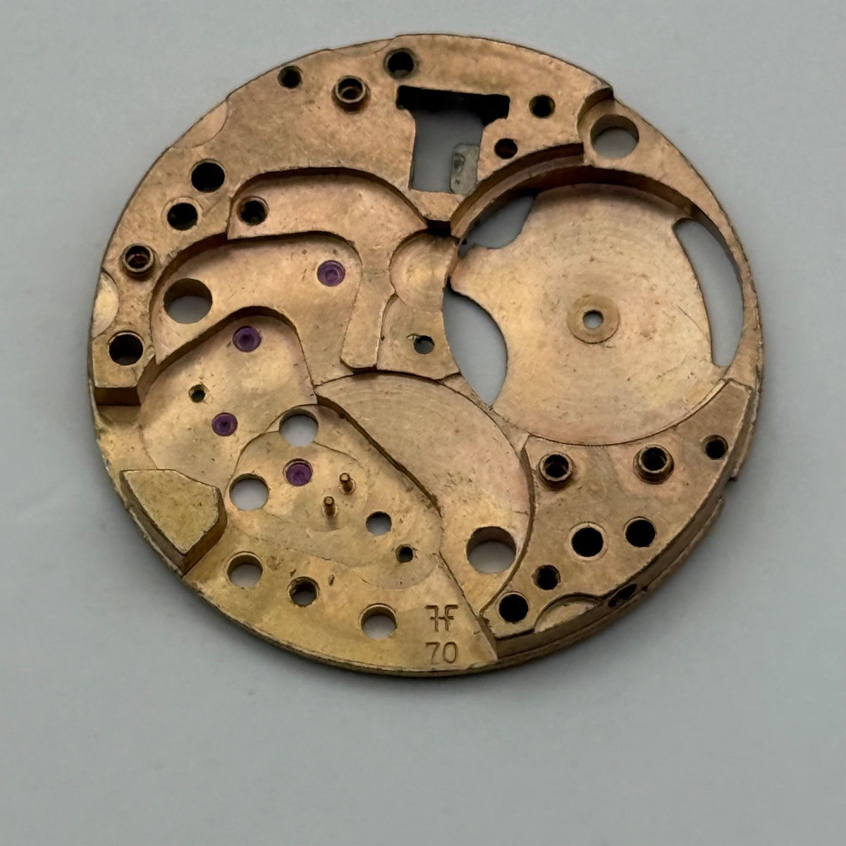 FHF 70 Watch Movement - Main Plate - For Parts / Repair - 23.6mm