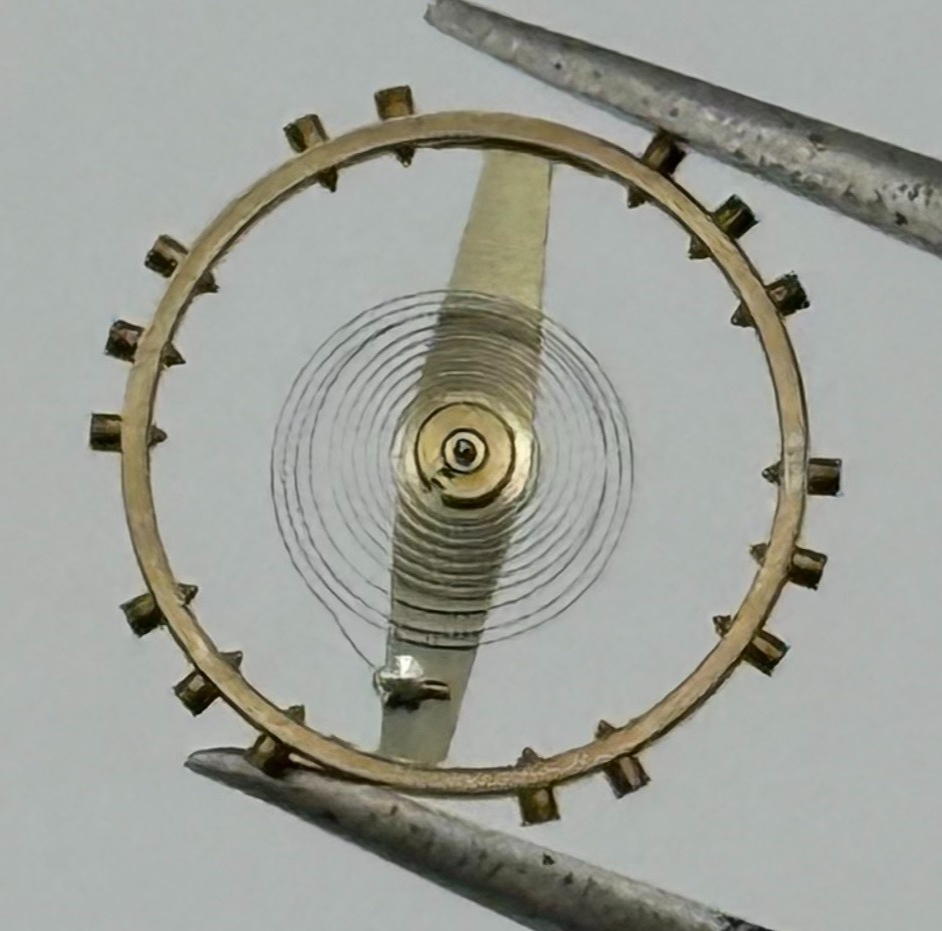 FHF 240 Balance Wheel Complete And Spring 721 N 10½-11½''' Watch Movement Parts