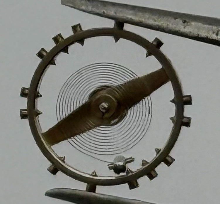 Peseux 60 Balance Wheel Complete And Spring 8¾’’’ 274 Watch Movement Parts NOS