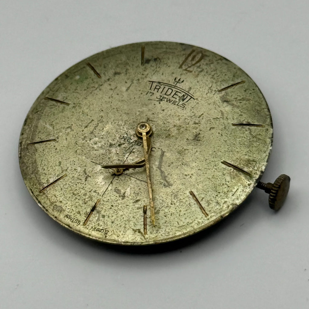 FHF 76 Watch Movement - Trident - For Parts / Repair - 23.5mm