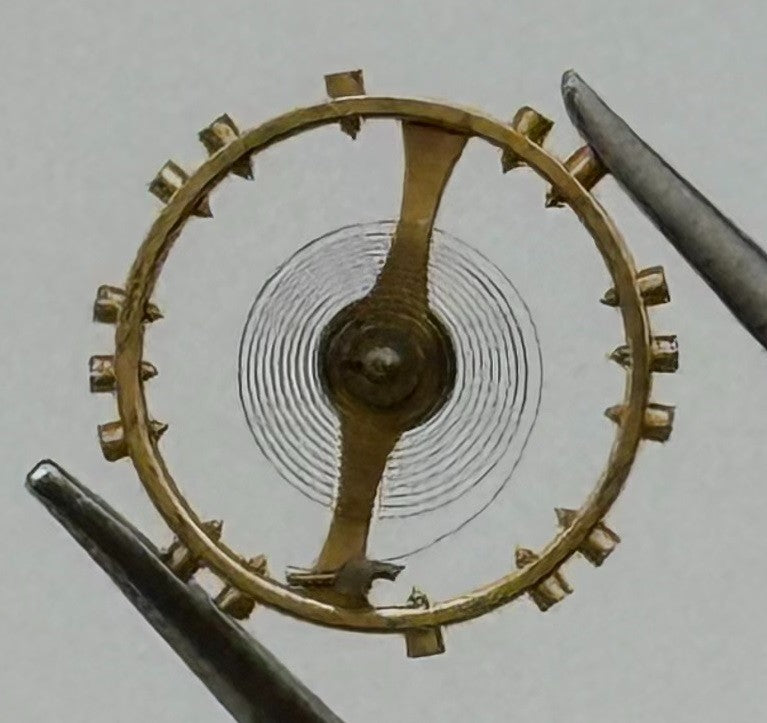 MST 340 Balance Wheel Complete And Spring 6¾’’’  574 Watch Movement Parts NOS