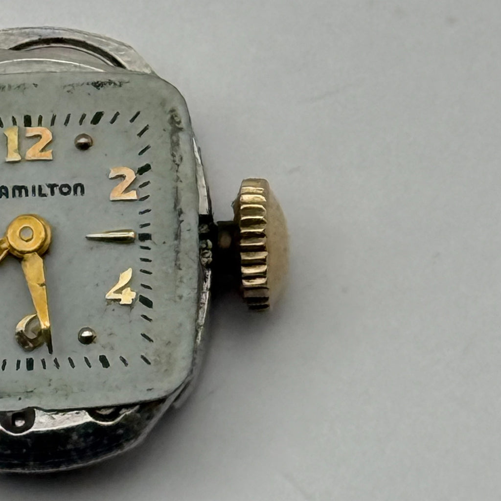 Hamilton 757 Watch Movement Running 22 Jewels U.S.A. Manual Wind Parts 12.9mm