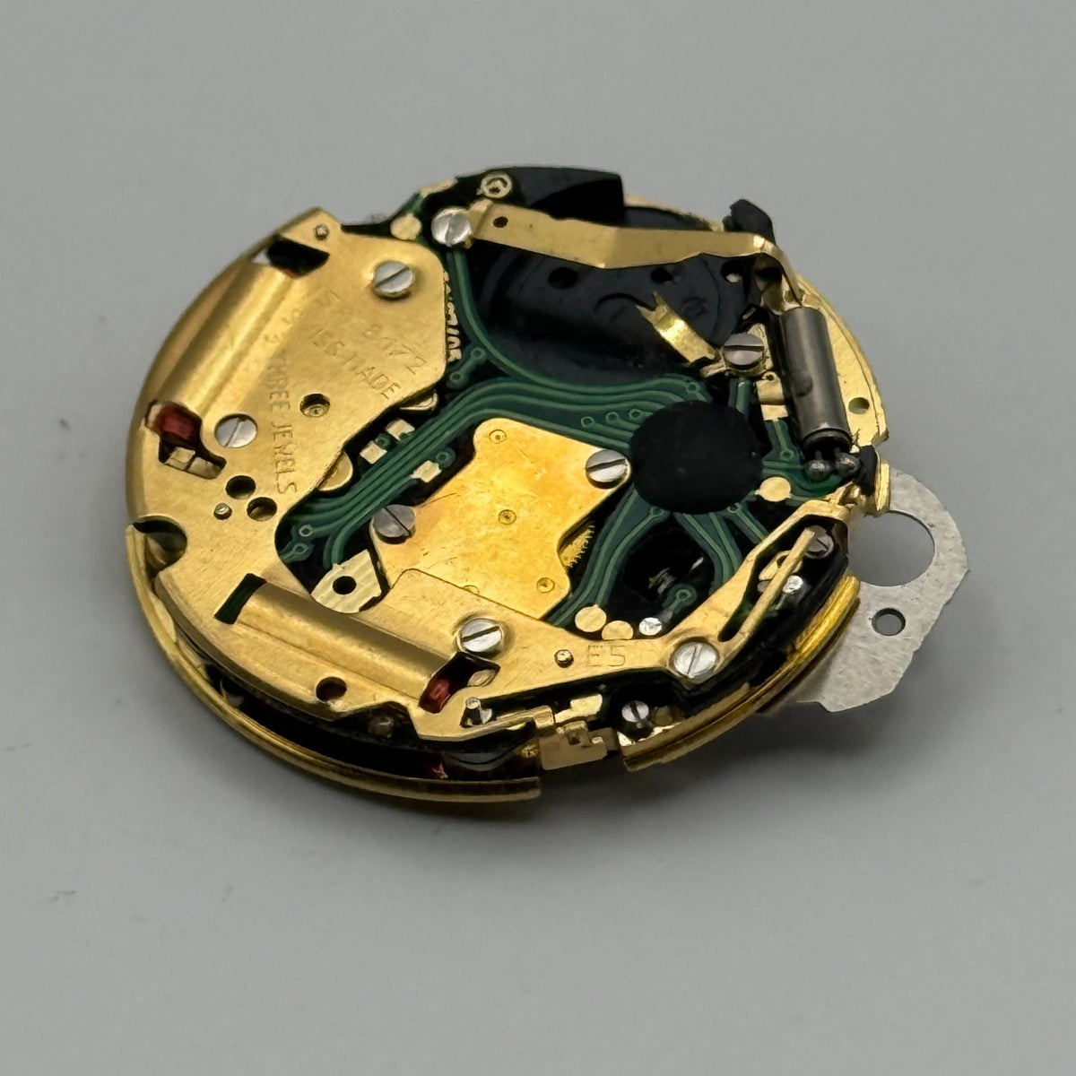 ISA 8172 Watch Movement Quartz Swiss Date 3 Jewels Vintage Parts Repair 26.1mm