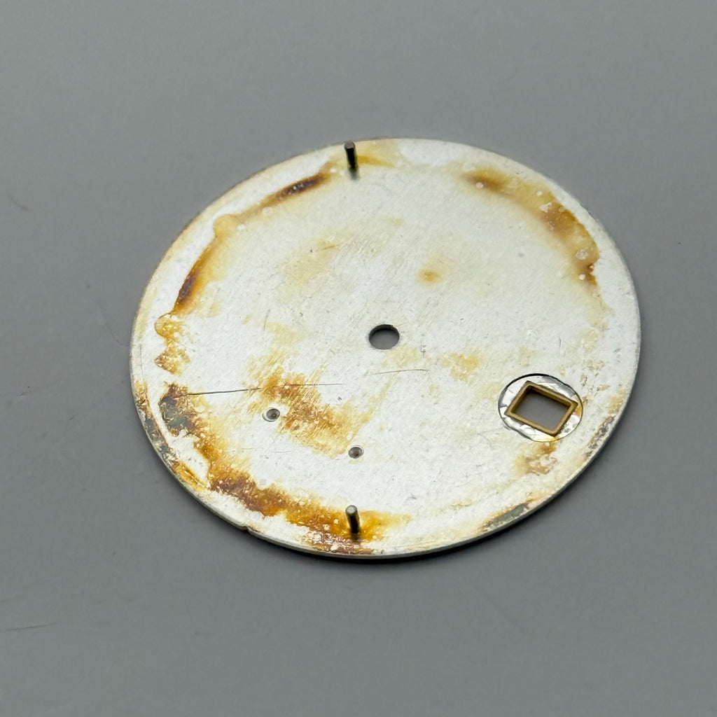 Seiko 5M82-0AD8 Watch Dial Kinetic 100M White Japan Spare Parts Repair 28.4mm
