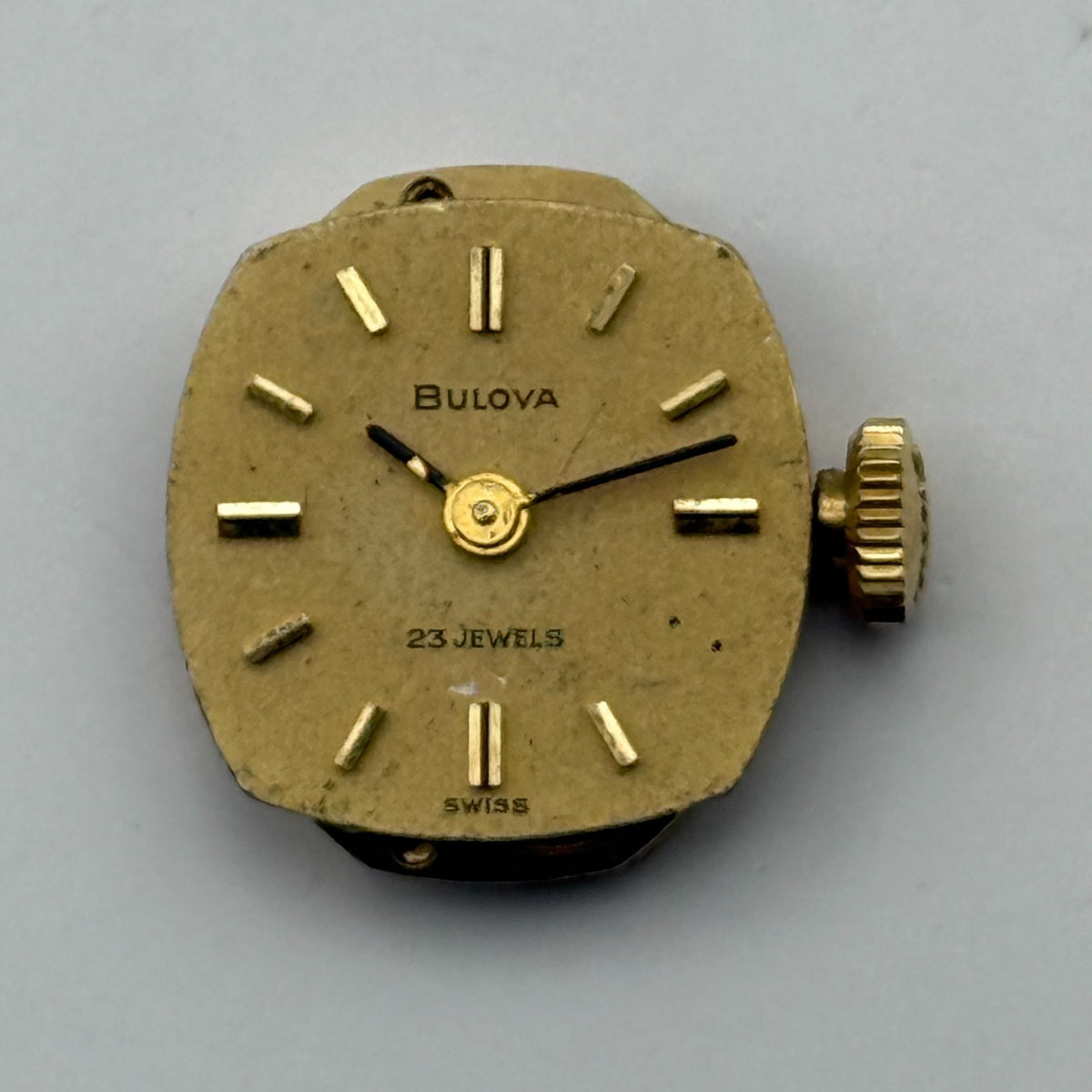 Bulova 5BD Watch Movement Running Ladies 23 Jewels Swiss Manual Wind Parts 13mm