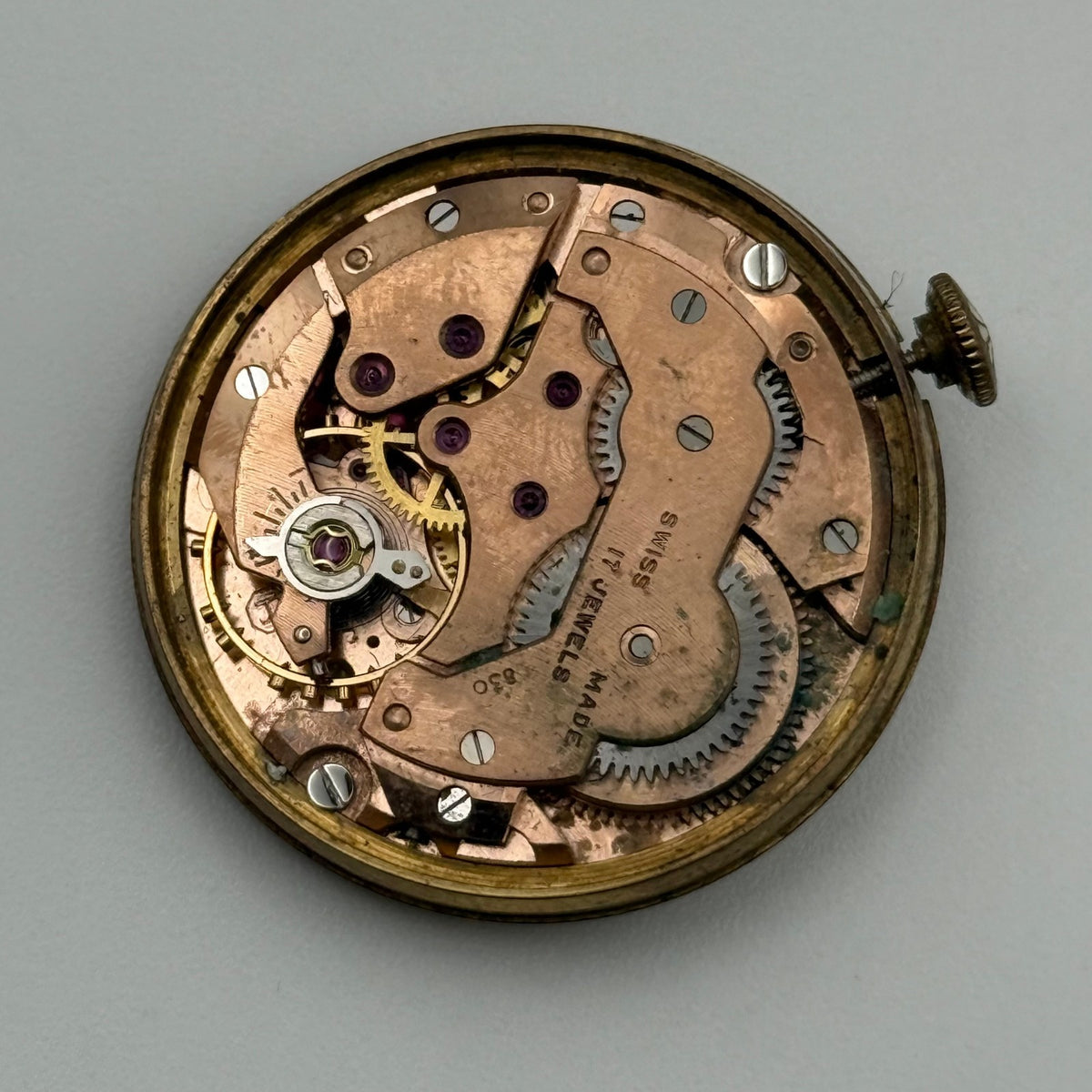 Helvetia 830 Watch Movement - For Parts / Repair