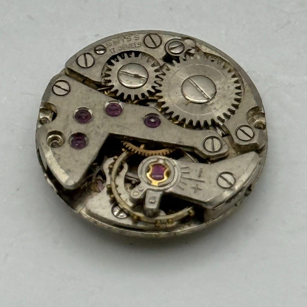 FHF 34 Watch Movement Rotary Ladies 17 Jewel Swiss Manual Wind Parts Repair 17mm