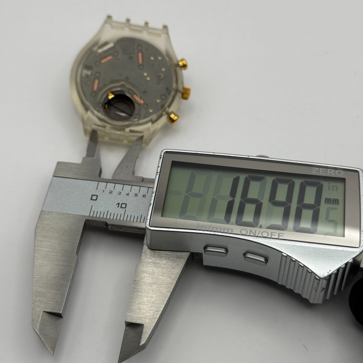 Vintage Swatch Chrono Watch SCK400 Whipped Cream 1993 ETA Quartz 40mm Parts
