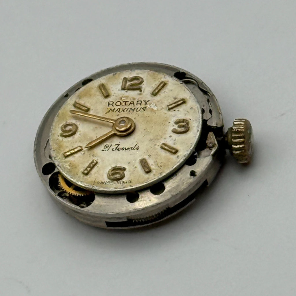 ETA 2410 Watch Movement Running Rotary 21 Jewels Swiss Parts Repair 15.2mm