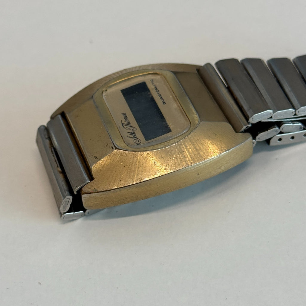 Seth Thomas Quartzmatic Watch - Rare Vintage Digital - Running To Restore - 38mm