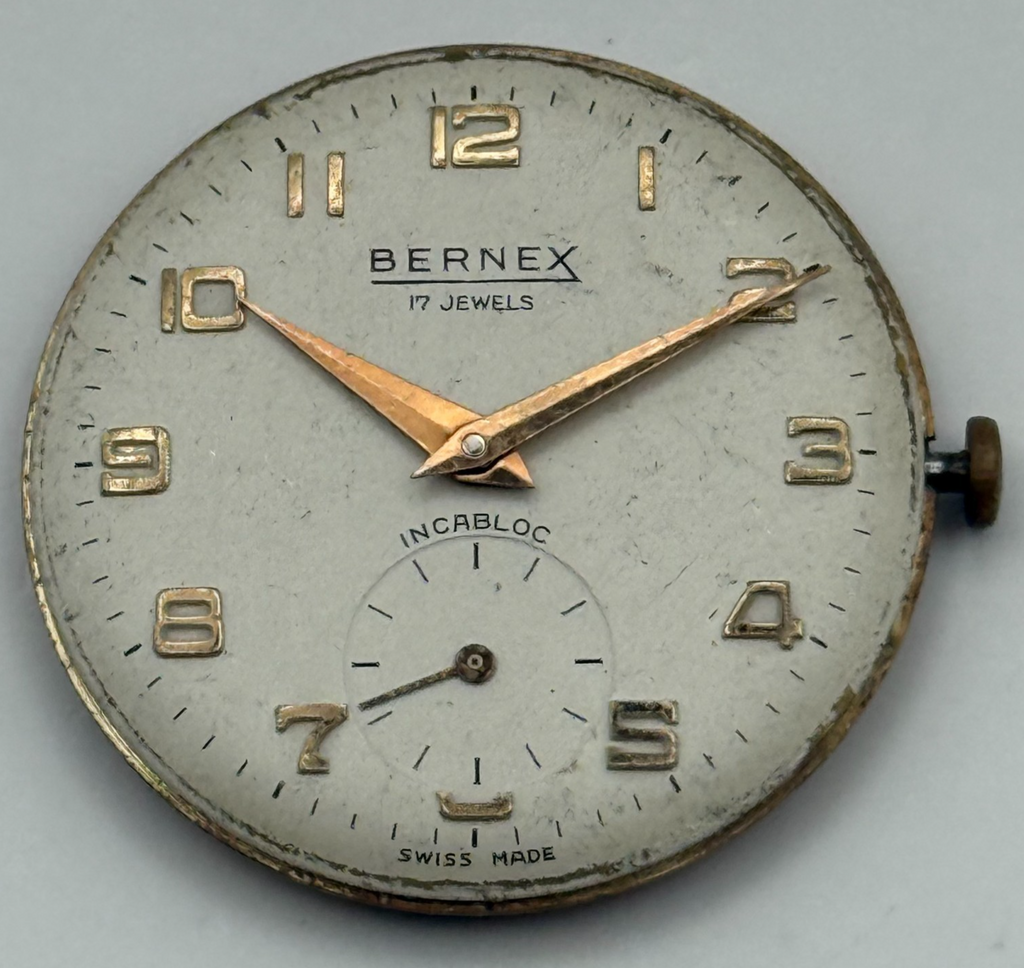 AS 1634 Watch Movement - A. Schild 1634 Bernex - For Parts / Repair - 29.6mm