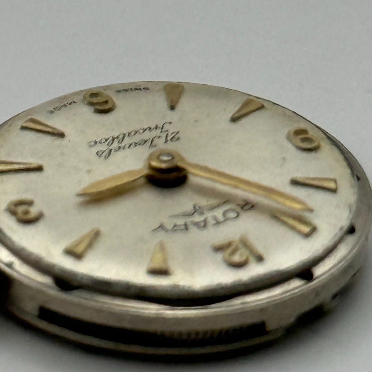 FHF 34 Watch Movement Rotary 21 Jewels Swiss Manual Wind Parts Repair 17.5mm