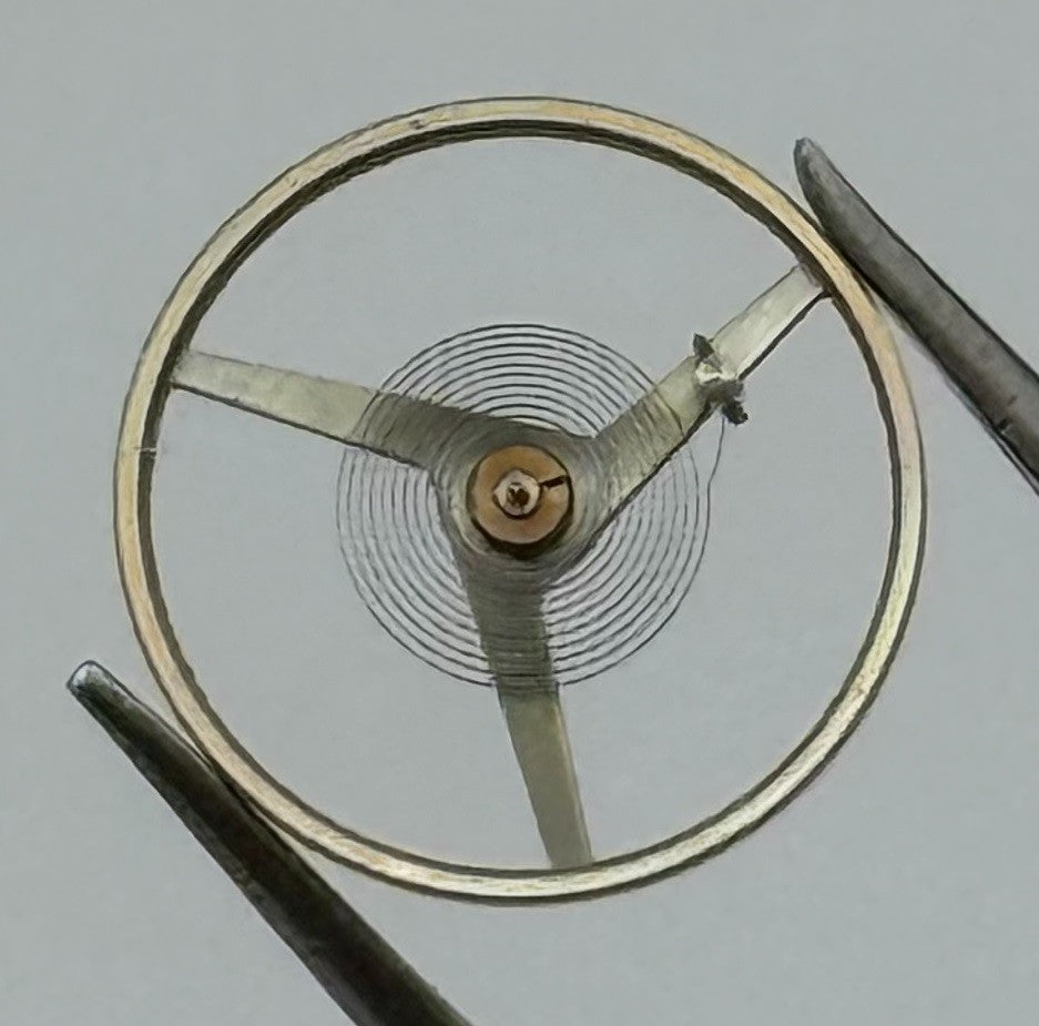 Amida 930 910 Balance Wheel Complete And Spring 1569 Watch Movement Parts NOS